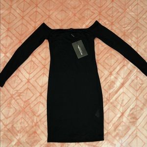 PrettyLittleThing Black Bodycon Dress